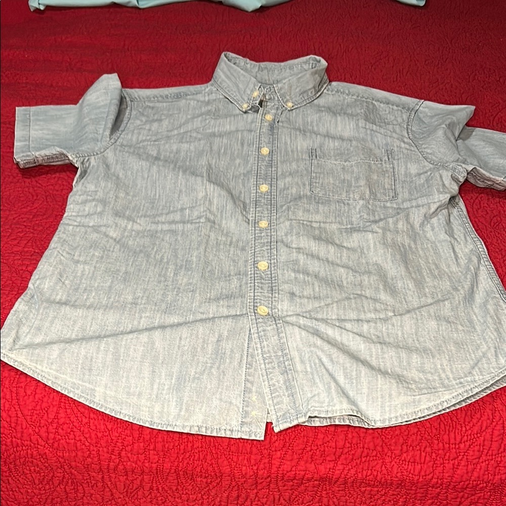 Goodfellow & Co Blue Chambray Shirt size medium standard nwot